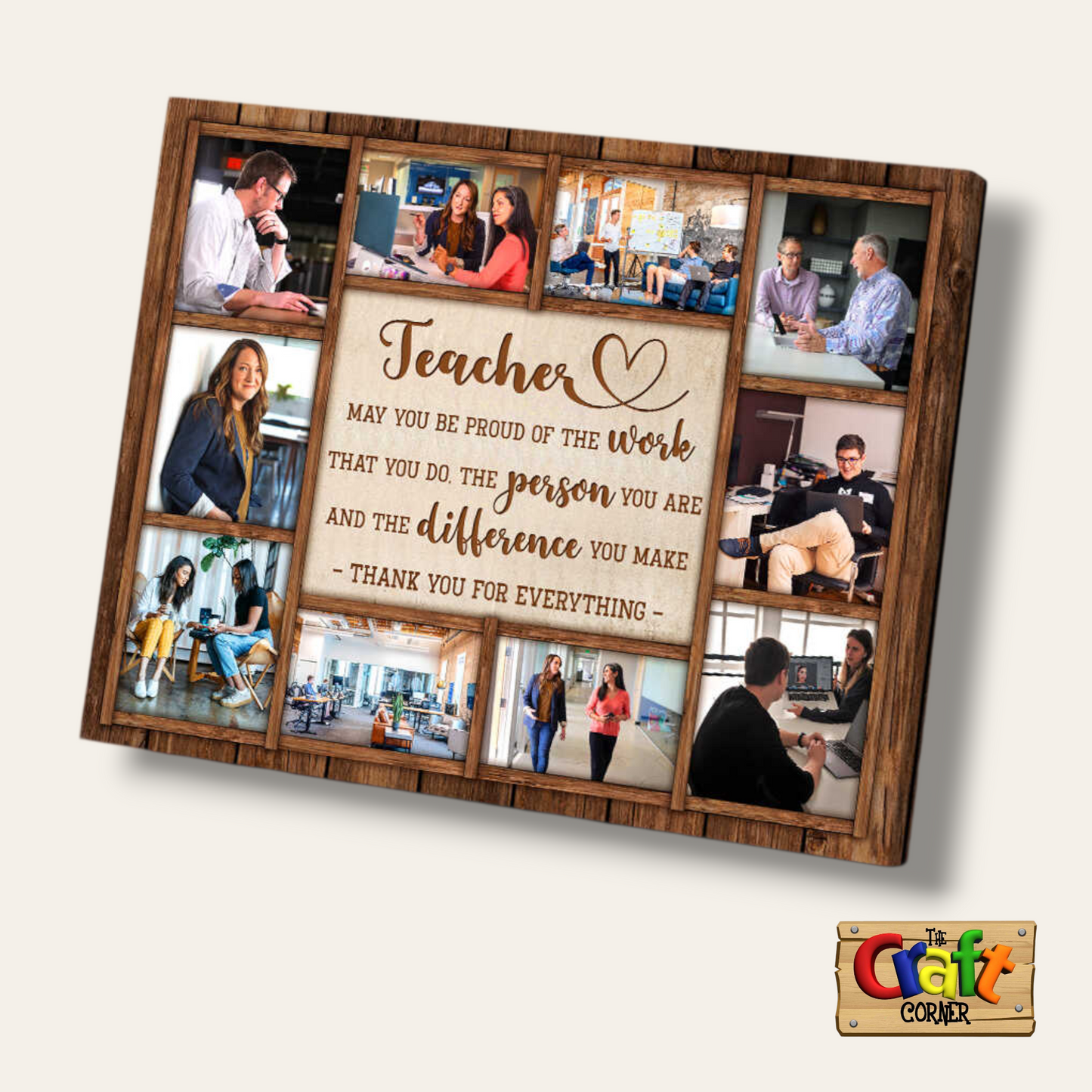 Board: Personalized message Teacher frame with pictures