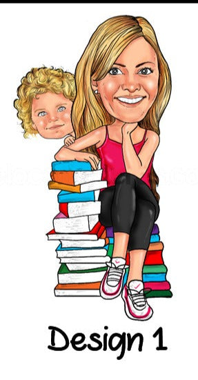 Caricature Teacher wooden board