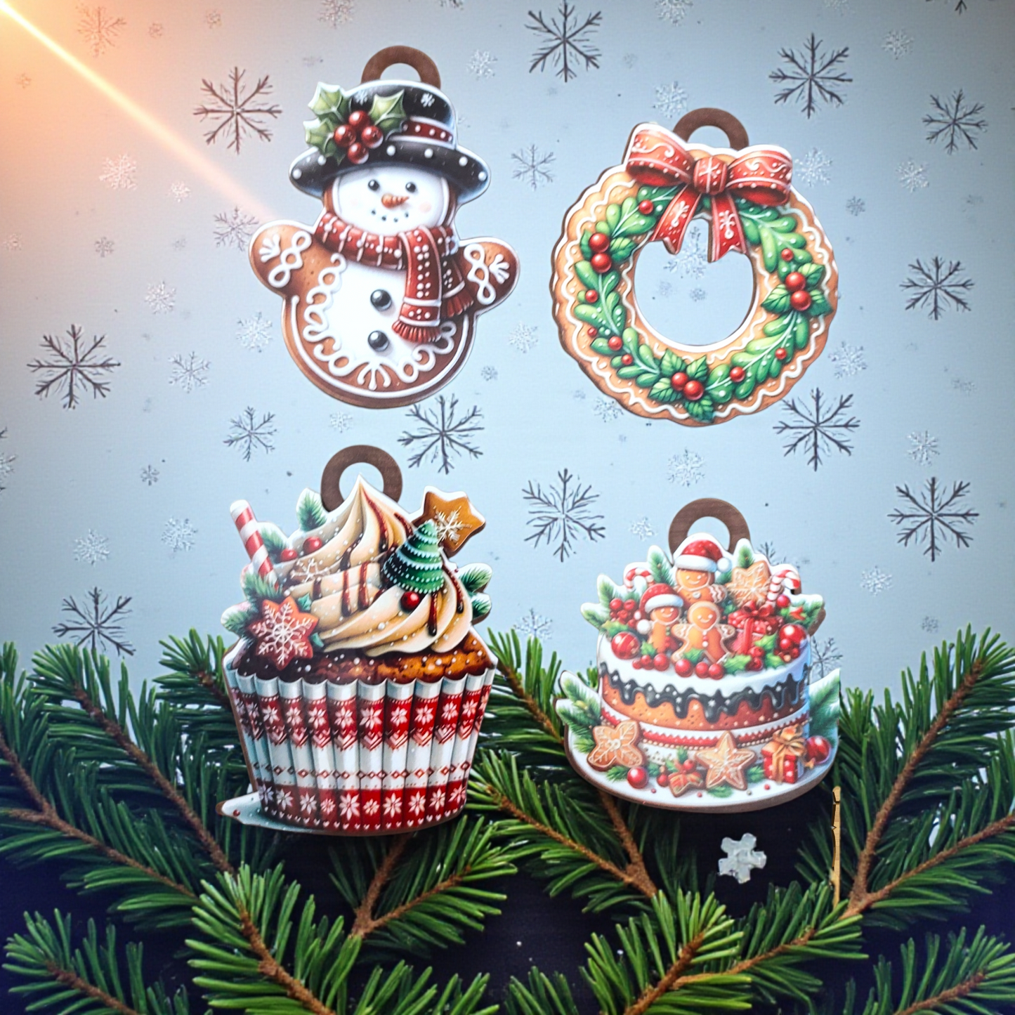 Ornament: wooden vintage (2D) (Ginger Cutouts 1)