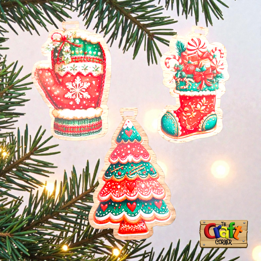 Ornament: Wooden vintage (2D) (Ginger Cutouts 3)