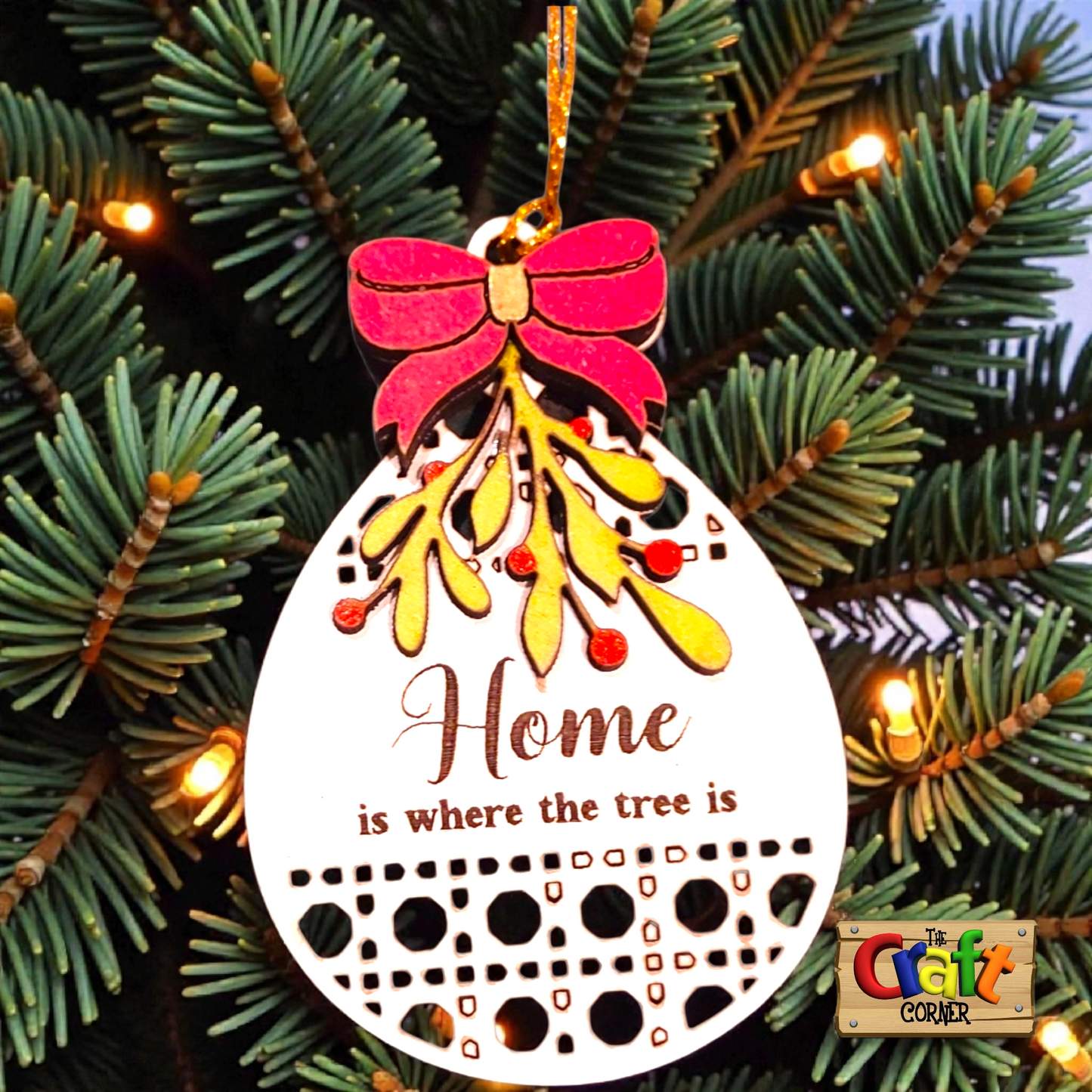 Ornament: Traditional Christmas wooden ornament