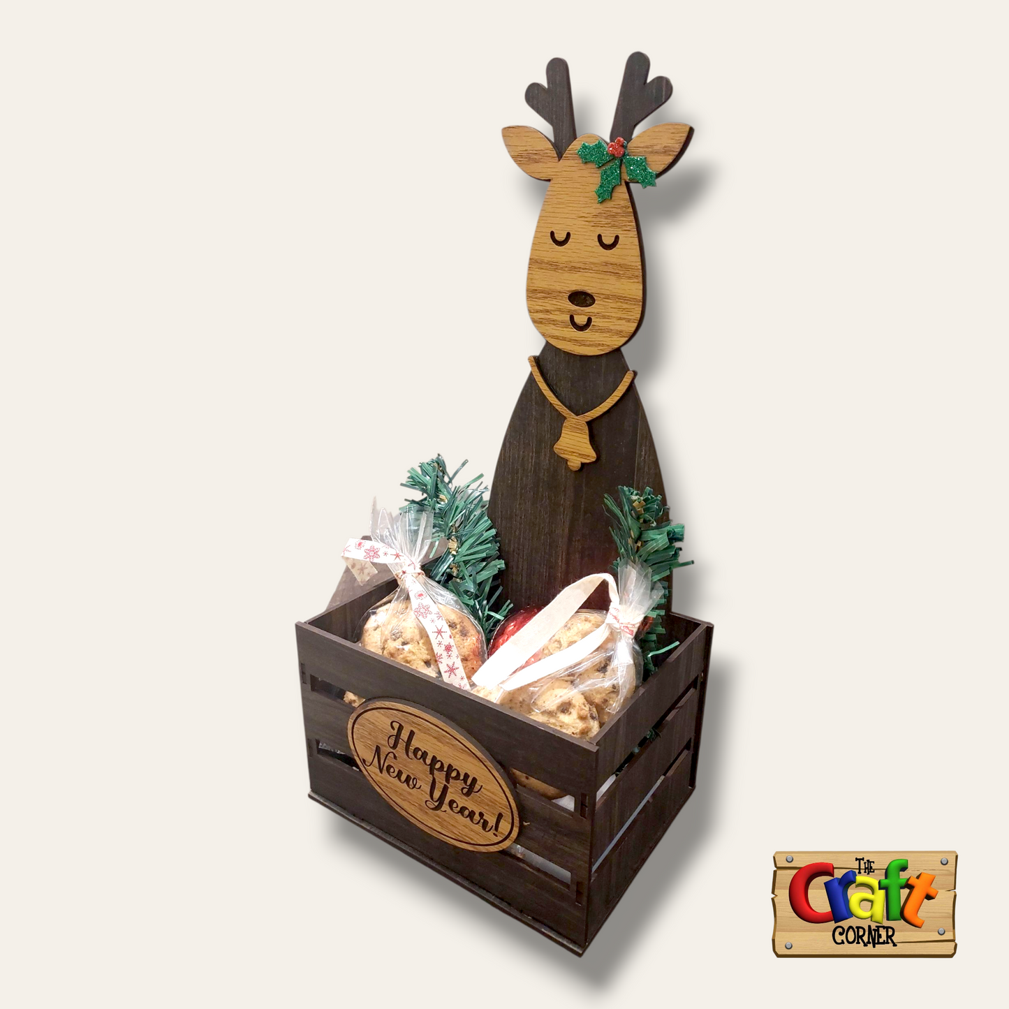 Box: open box/basket Reindeer