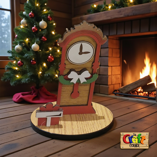 Country Christmas Farmstead: 2D Christmas clock