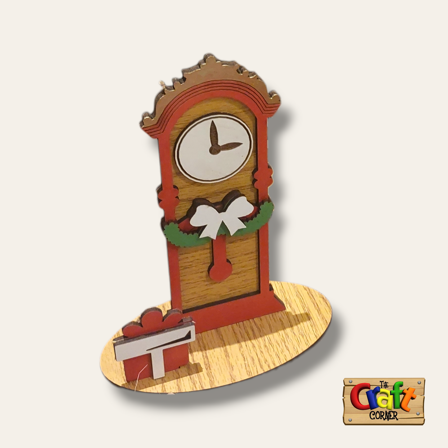 Country Christmas Farmstead: 2D Christmas clock