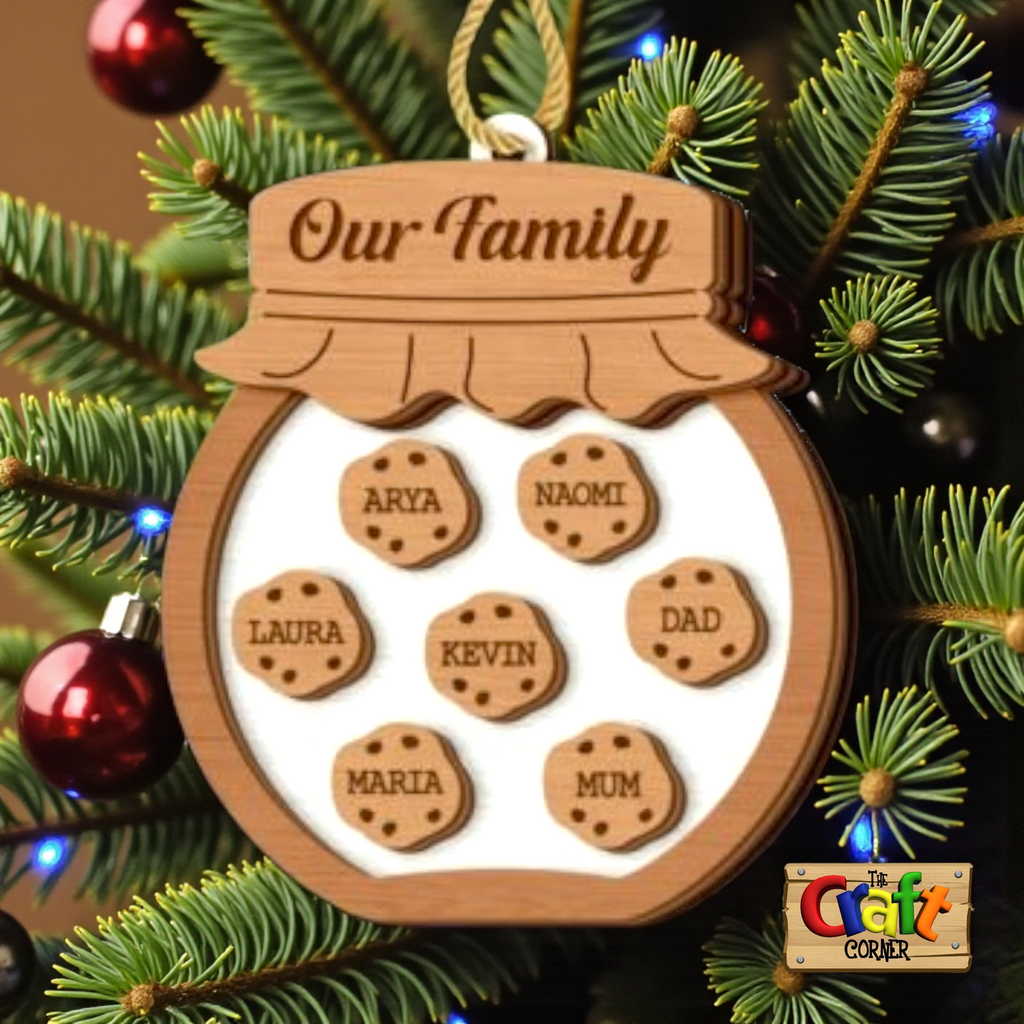 Ornament : Family personalized cookie jar