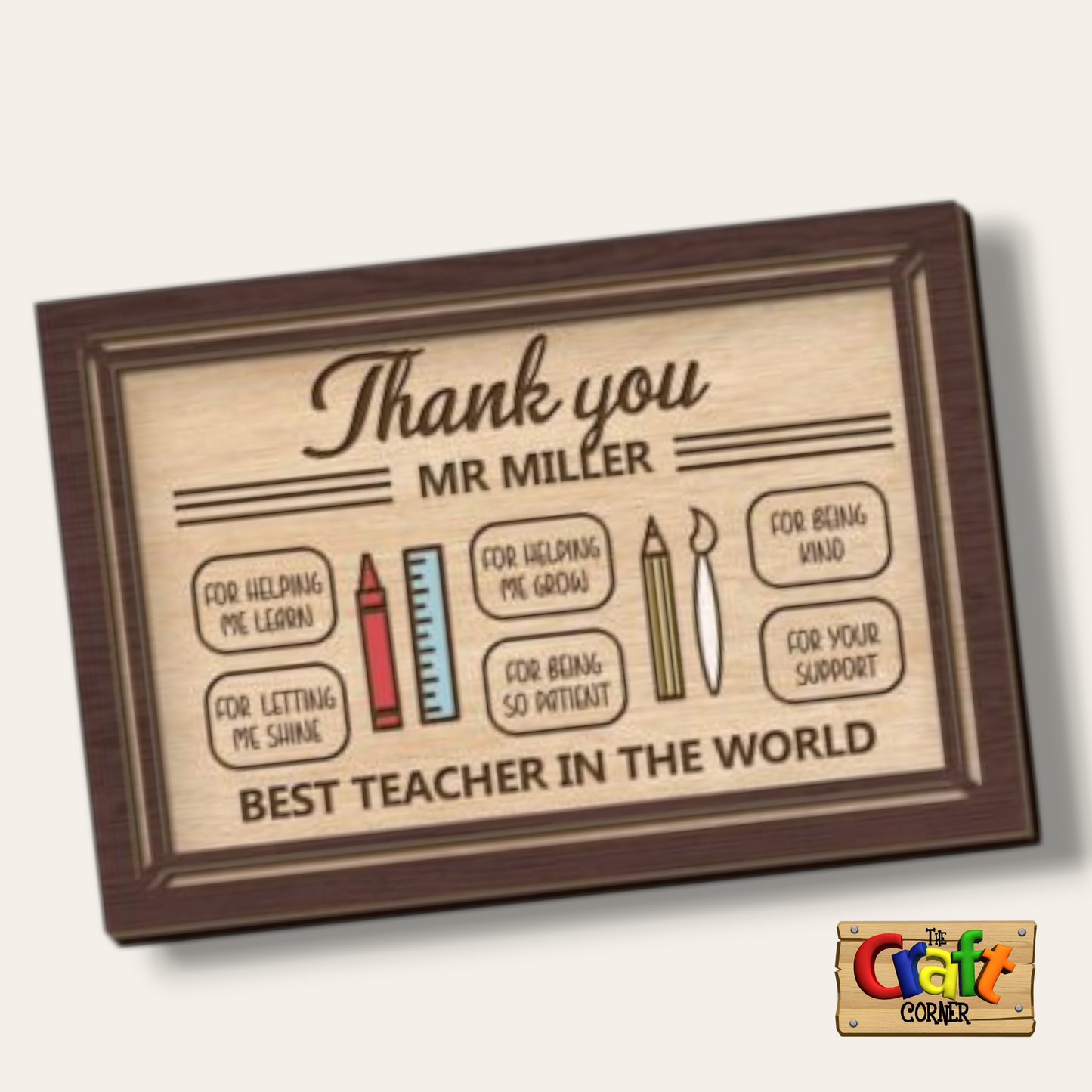Board: 3D teacher appreciation plaques (10 different designs)