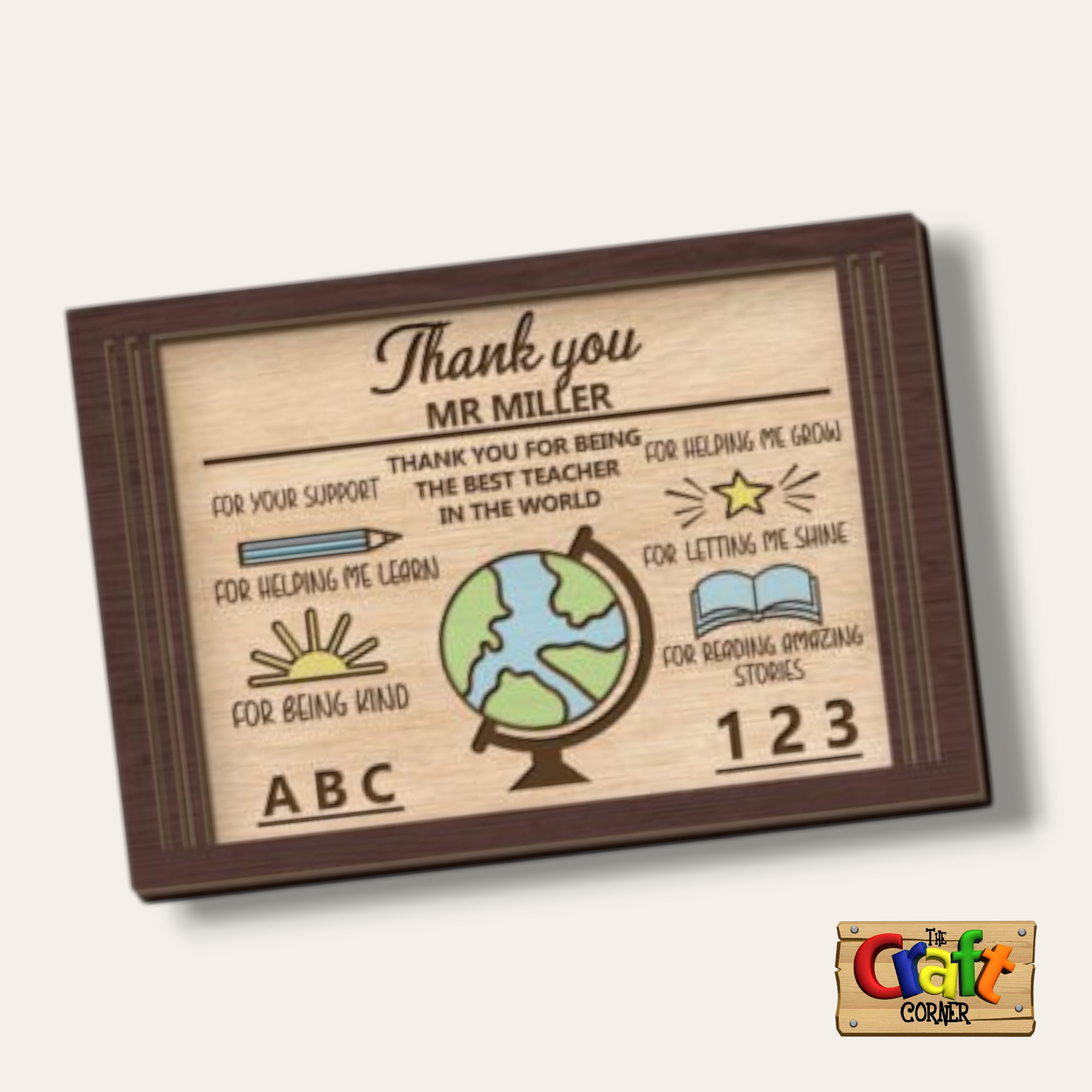 Board: 3D teacher appreciation plaques (10 different designs)