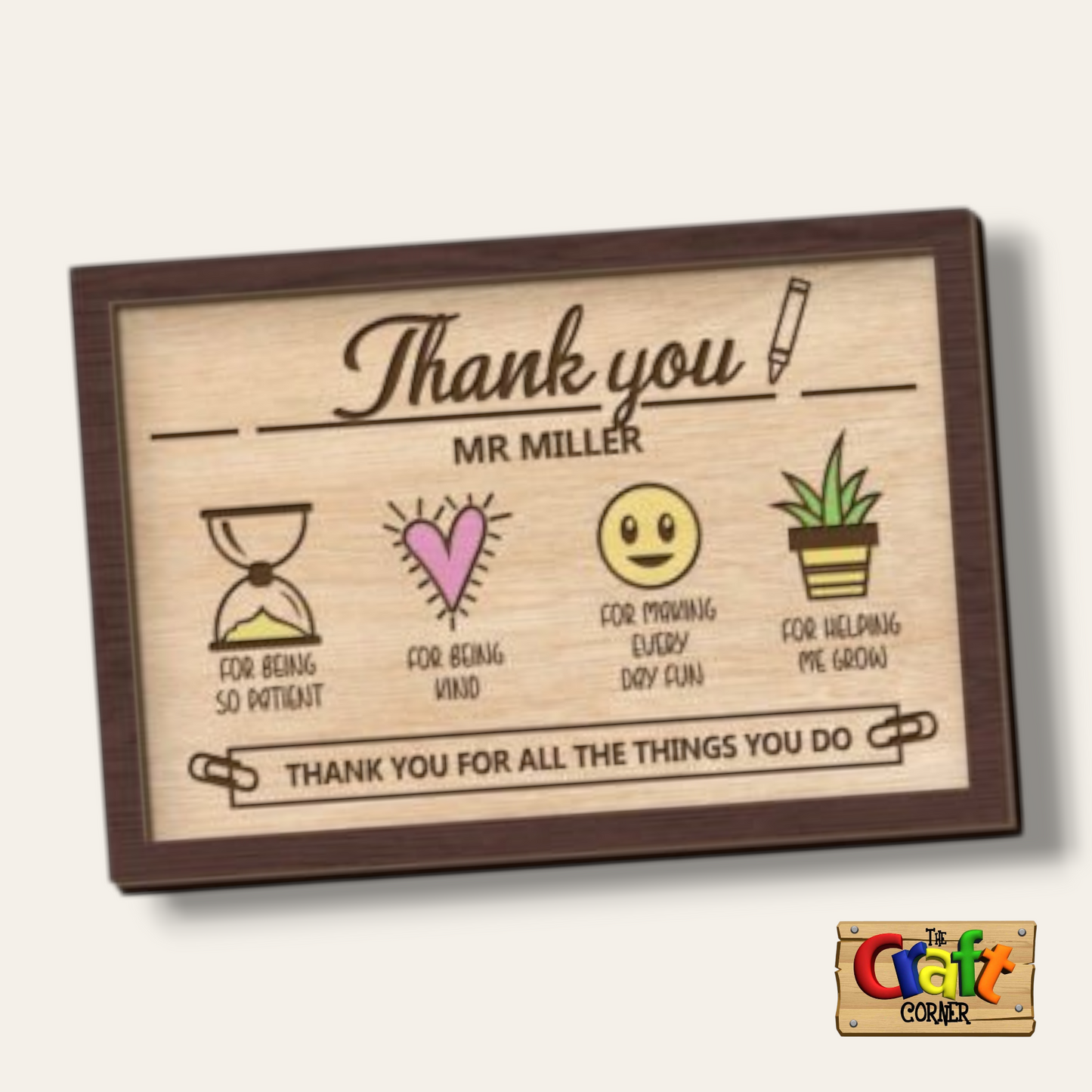 Board: 3D teacher appreciation plaques (10 different designs)