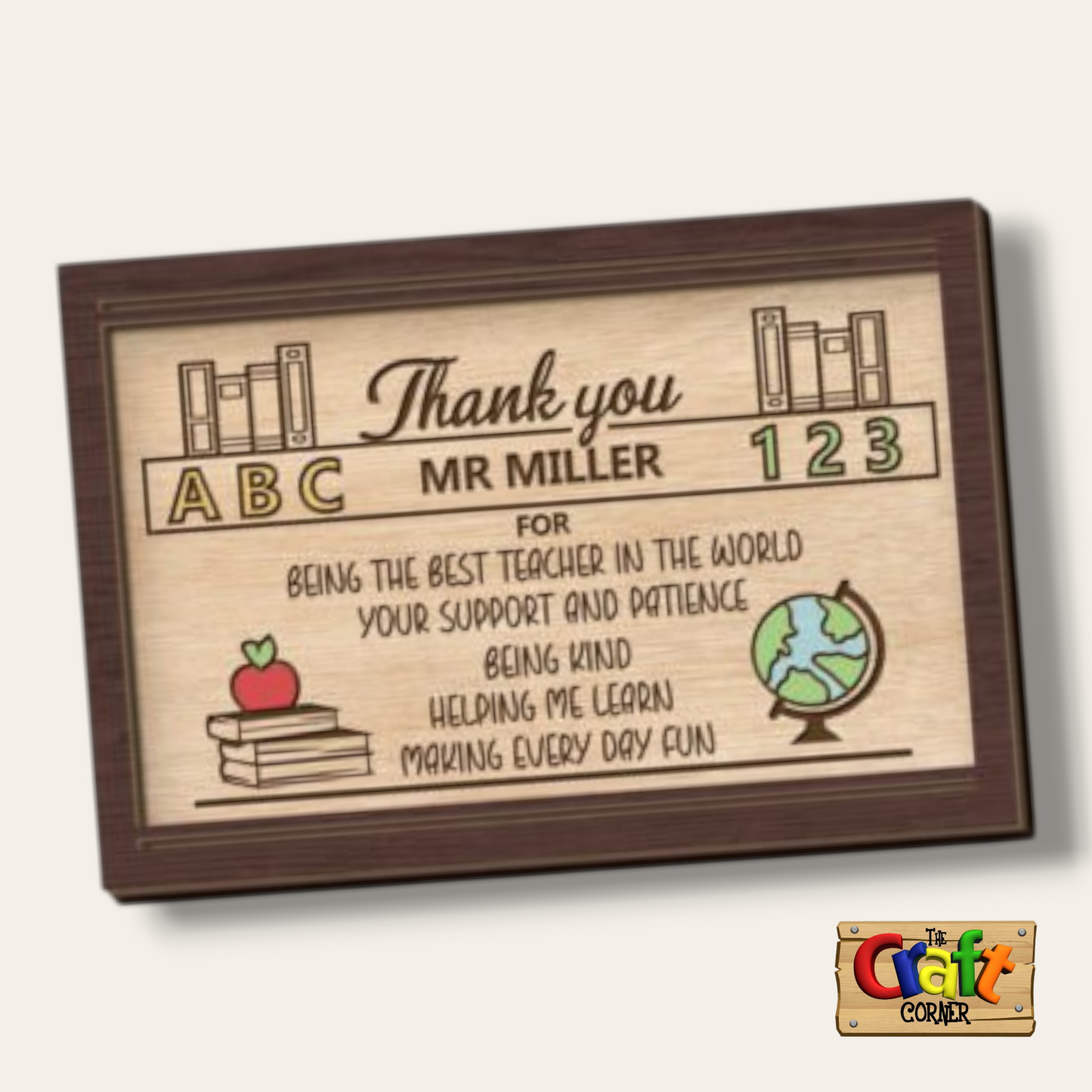 Board: 3D teacher appreciation plaques (10 different designs)