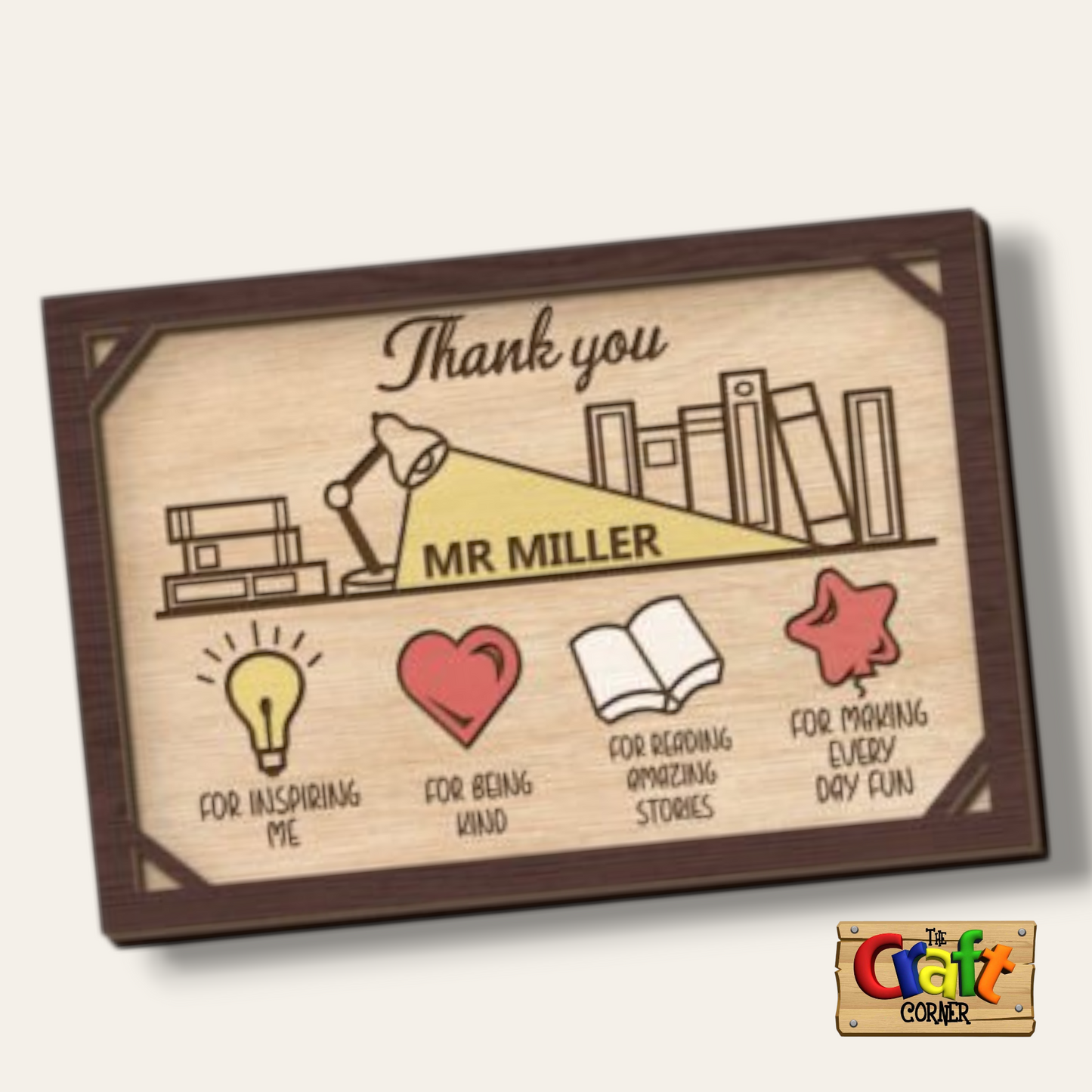 Board: 3D teacher appreciation plaques (10 different designs)