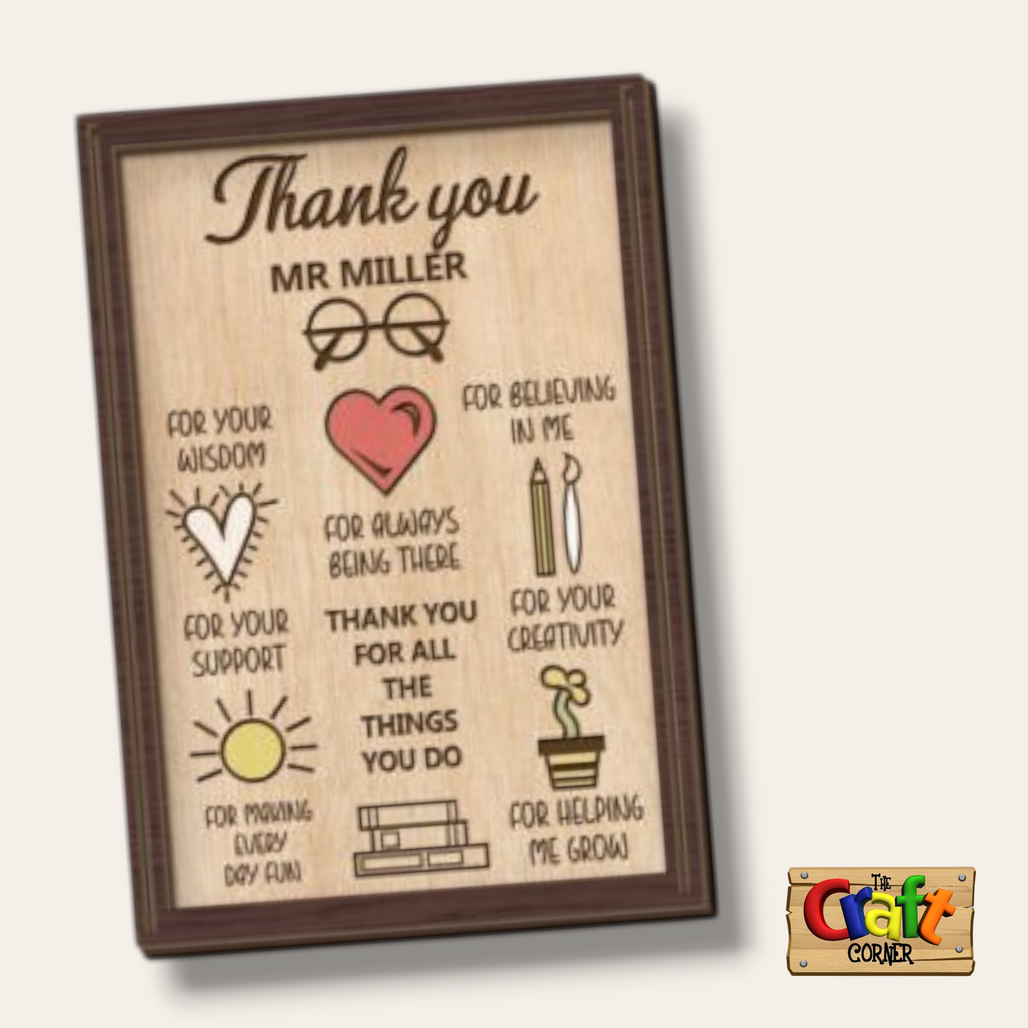 Board: 3D teacher appreciation plaques (10 different designs)