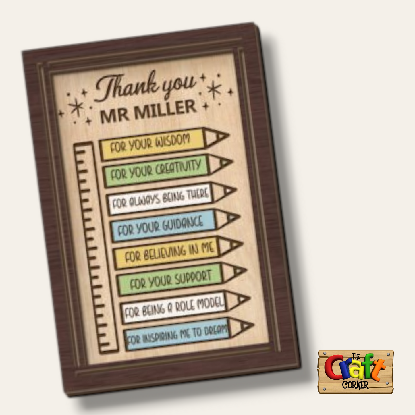 Board: 3D teacher appreciation plaques (10 different designs)