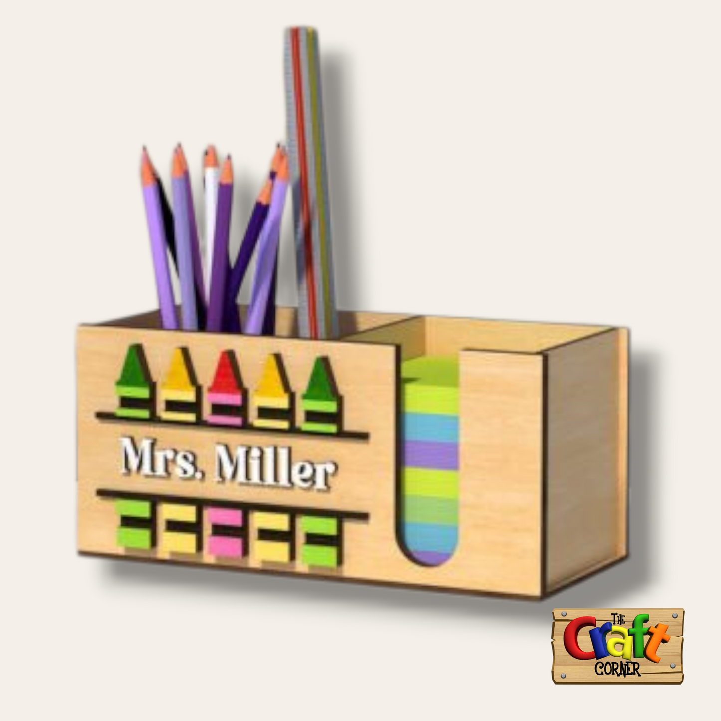 Box: 3D teacher pencil holder (9 different designs)