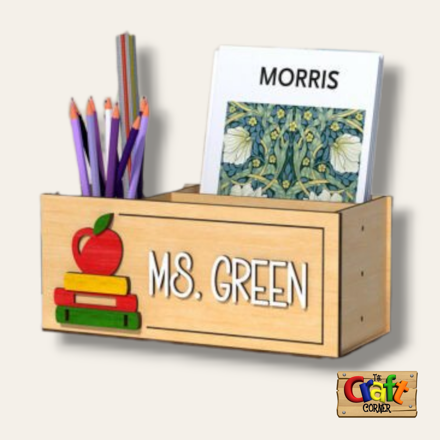 Box: 3D teacher pencil holder (9 different designs)