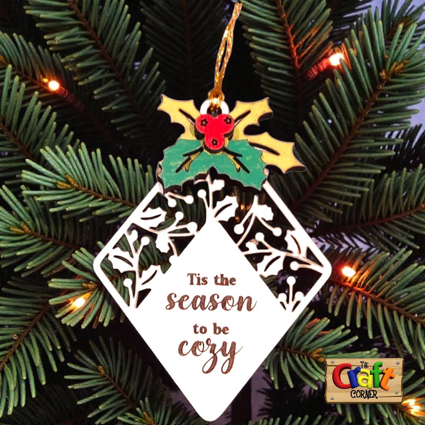 Ornament: Traditional Christmas wooden ornament