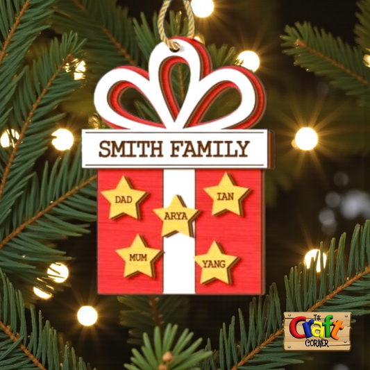 Ornament/Wall decor: Family personalized gift ornament