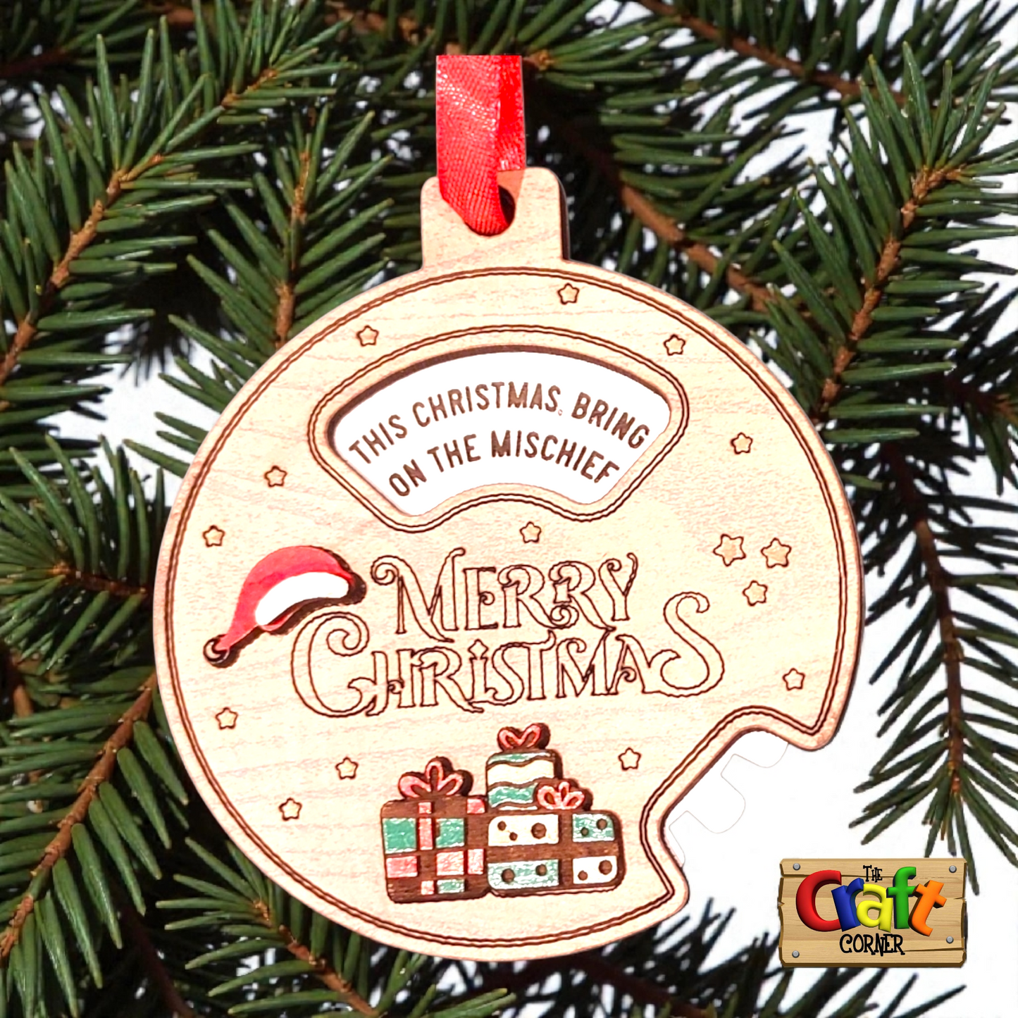 Ornament/wall decor: Interactive Funny Christmas ornament