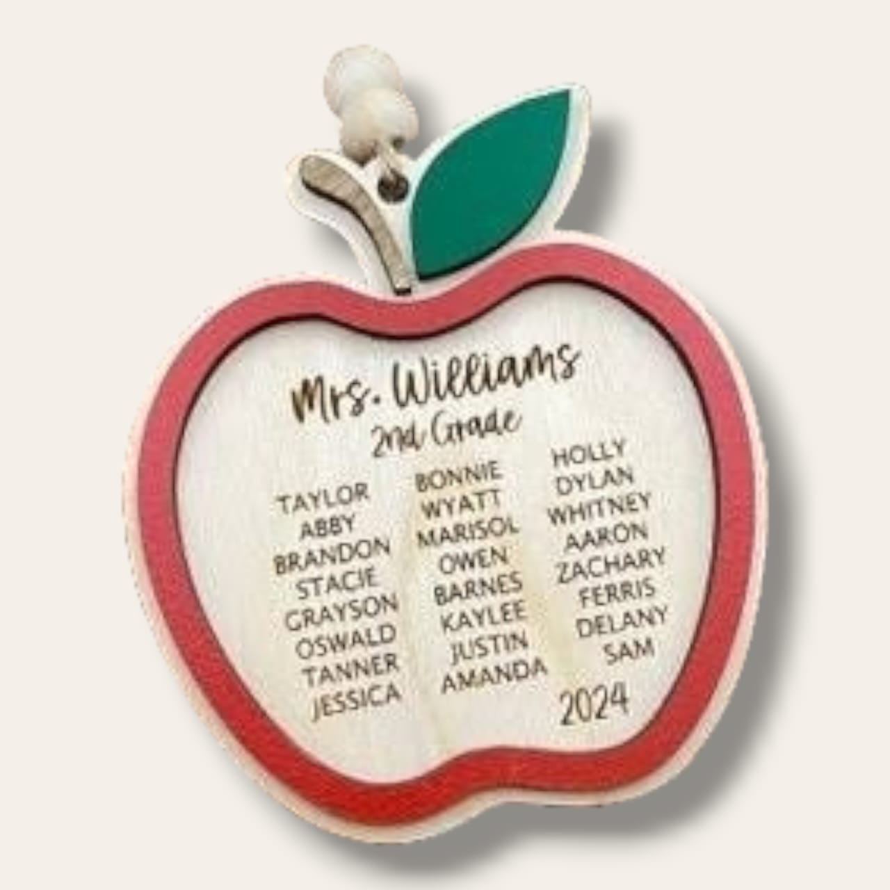 Wooden apple teacher stand