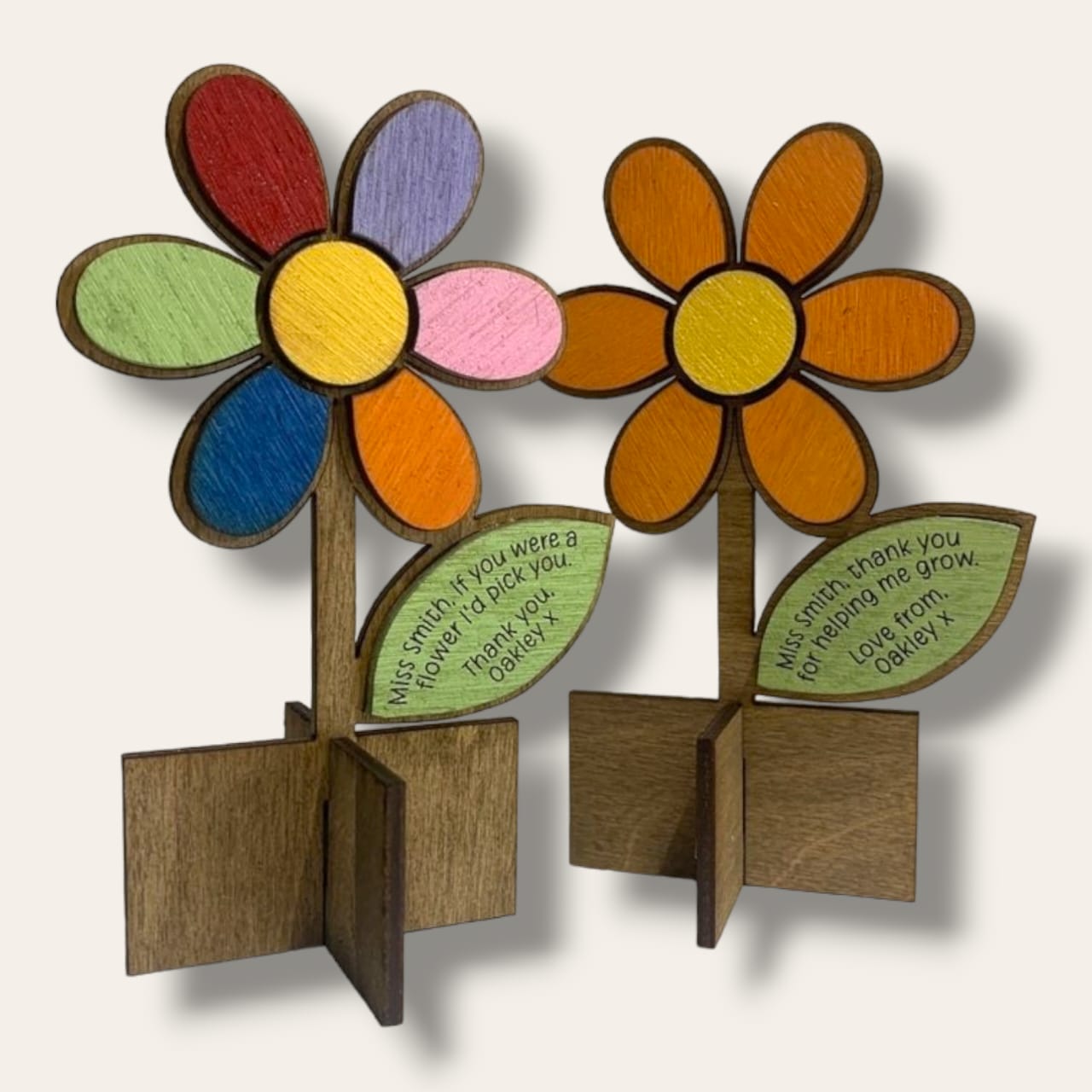 Wooden flowers stand