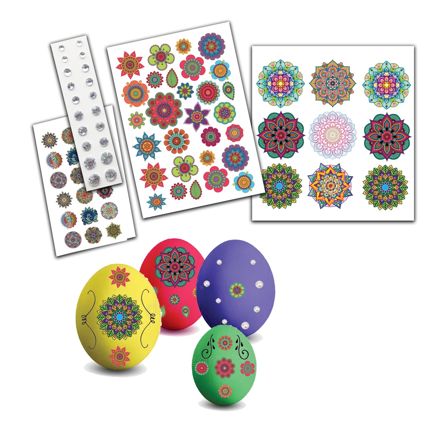 Egg colouring kit 3 (Mandala kit)