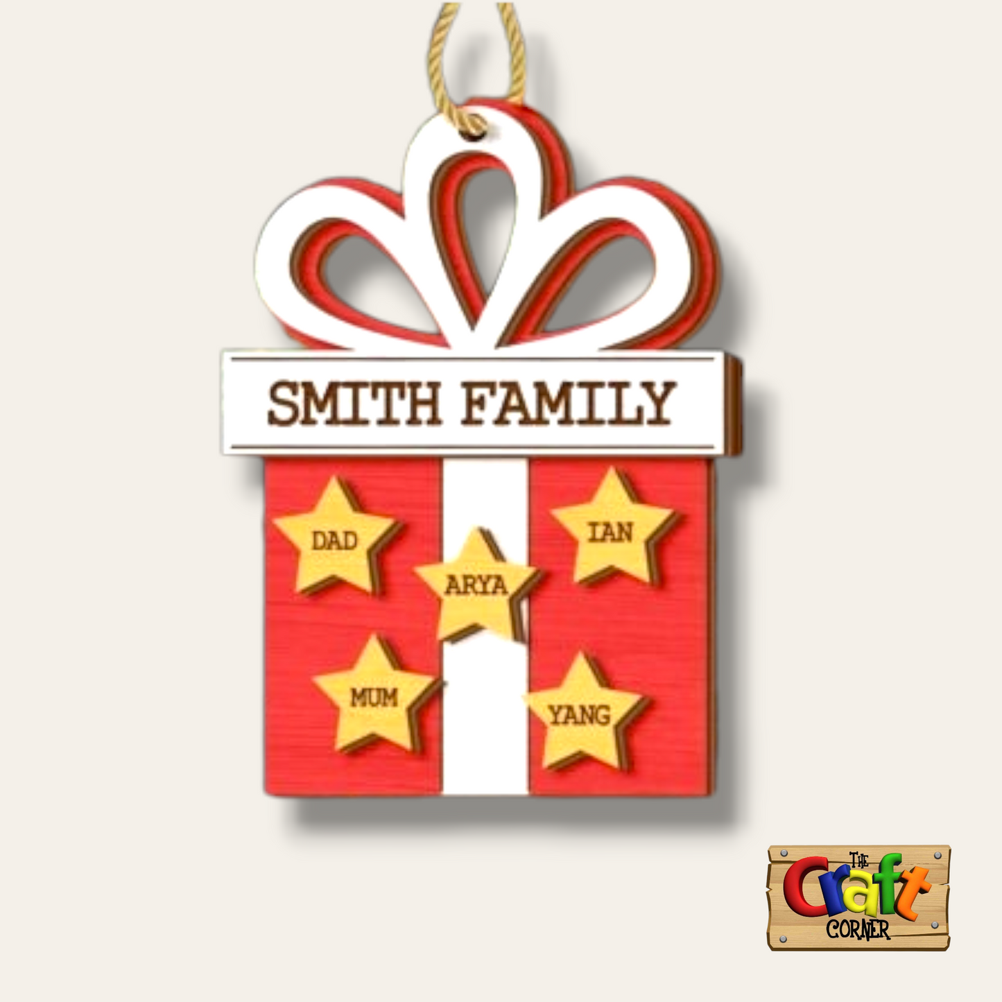 Ornament/Wall decor: Family personalized gift ornament