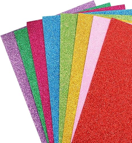 Foam sheets: 50x70 cm glittery