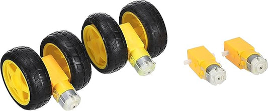 DC geared motor with wheels