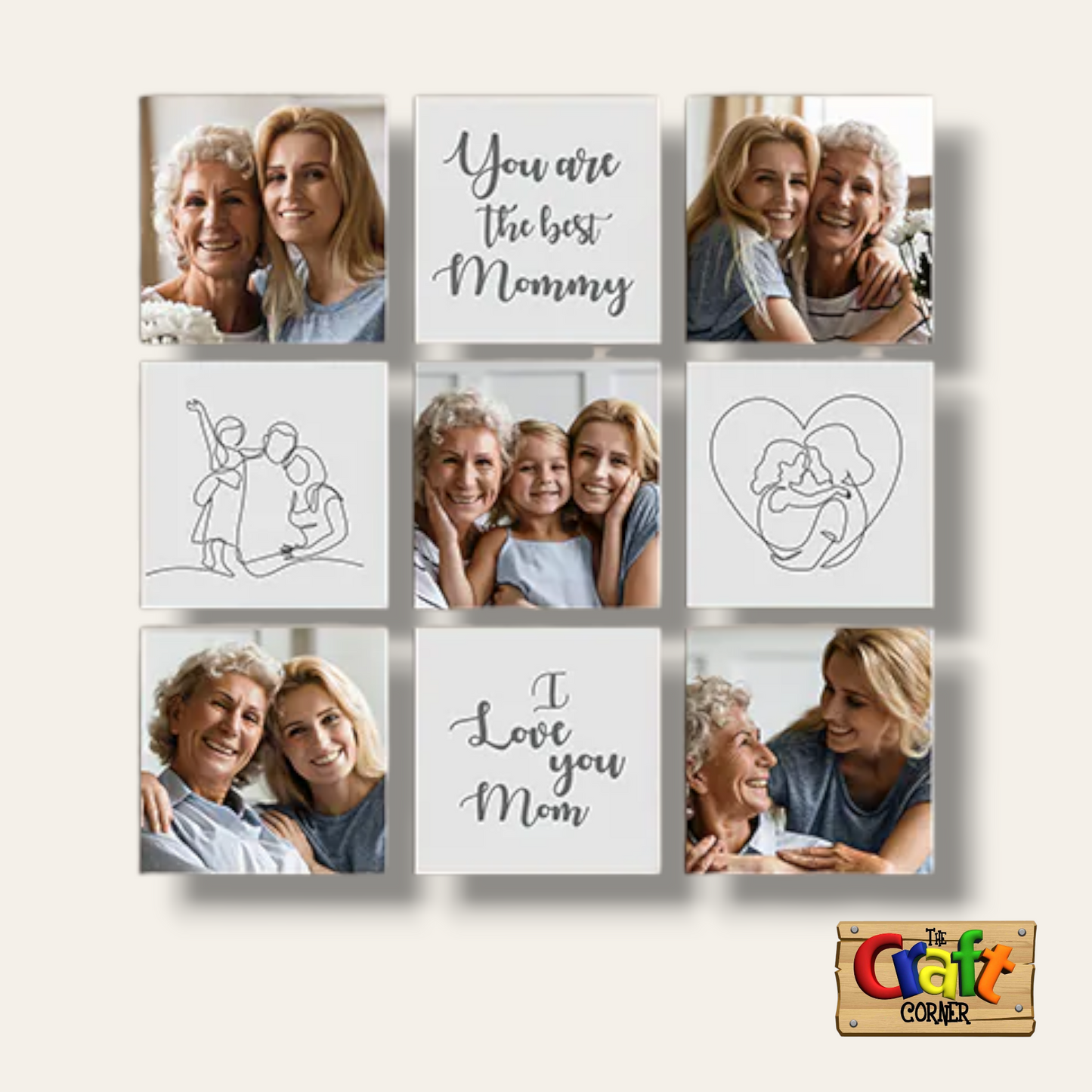 Boards: Personalized "Best Mommy" Photo Wall Collage