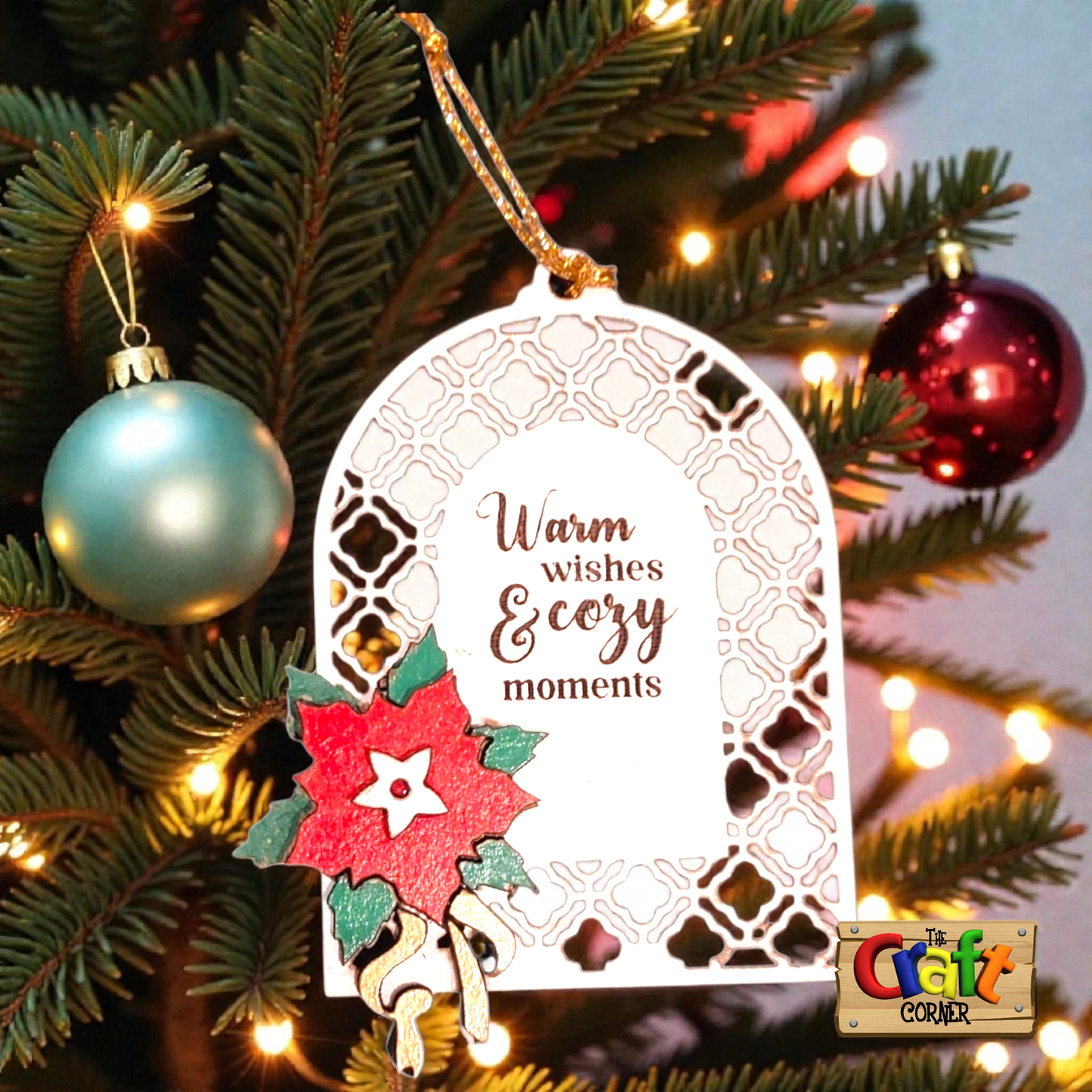 Ornament: Traditional Christmas wooden ornament