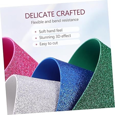 Foam sheets: 50x70 cm glittery