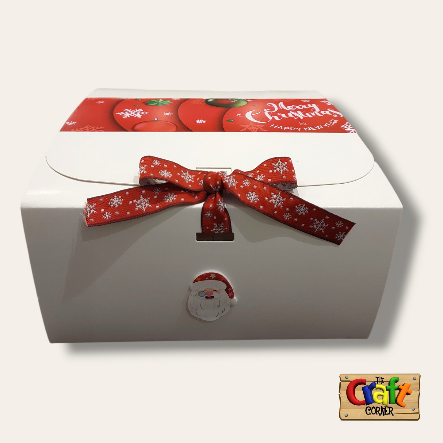 Christmas gift box (white Merry Christmas)