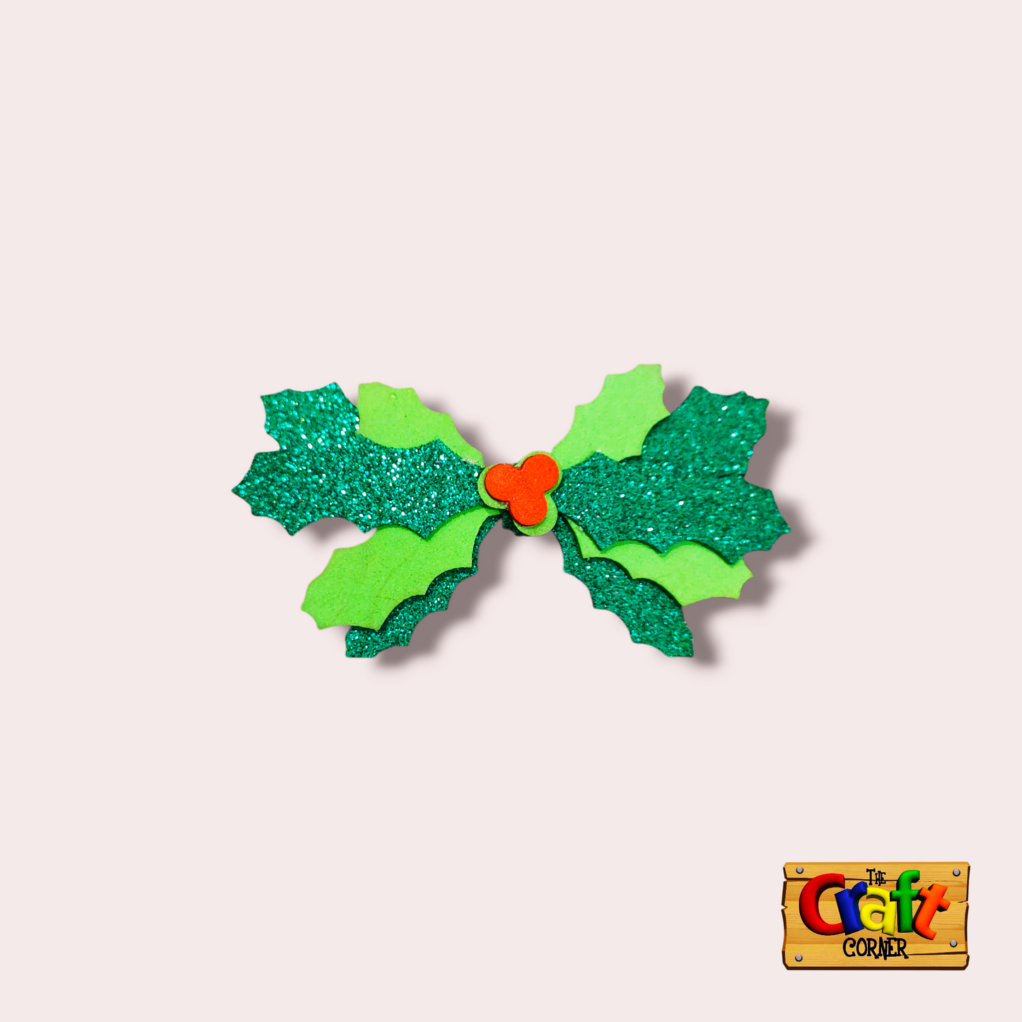 Bow: Christmas foam Holly bow