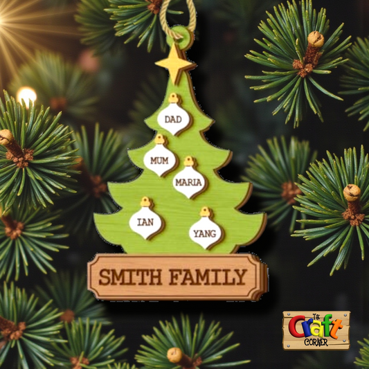 Ornament : Family personalized Christmas tree