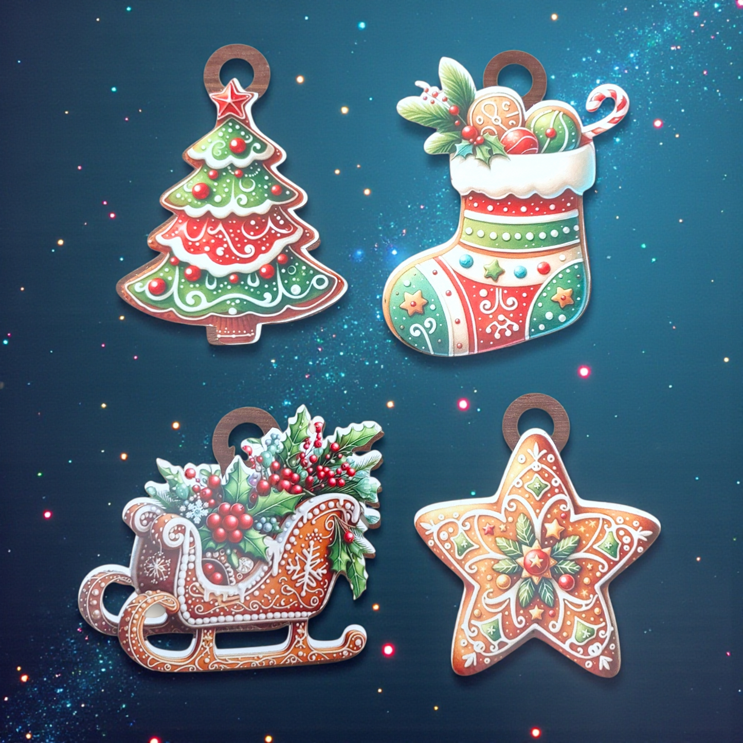 Ornament: Wooden vintage (2D) (Ginger Cutouts 2)