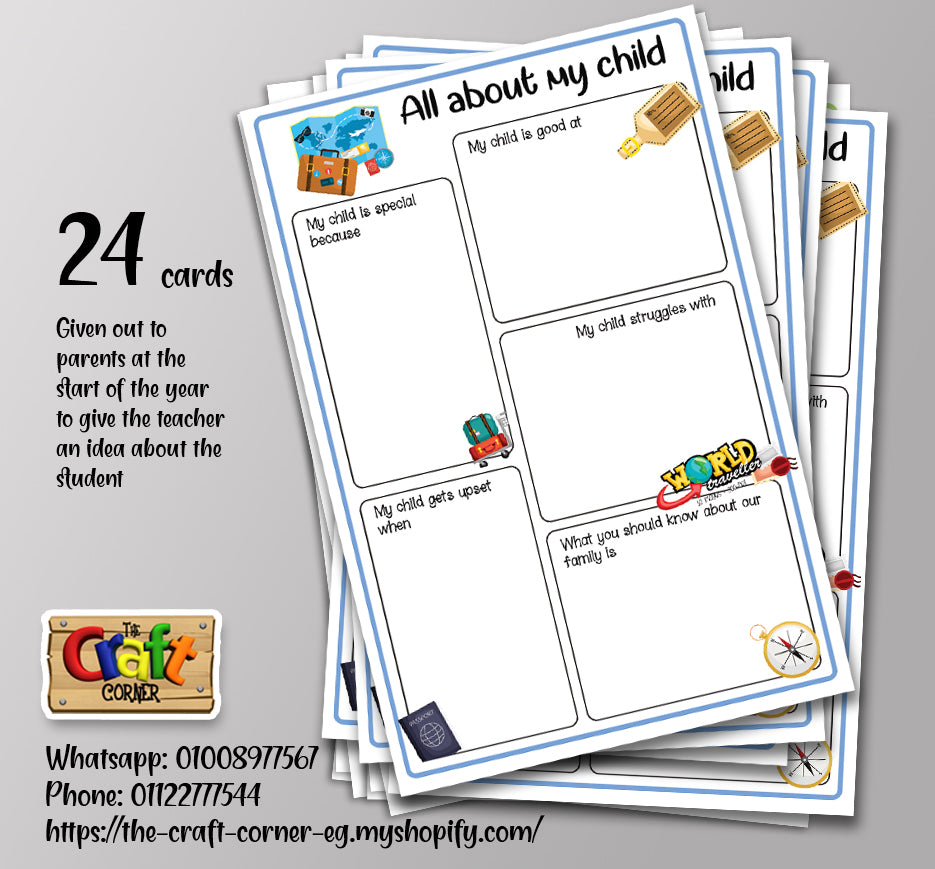 All about my child card