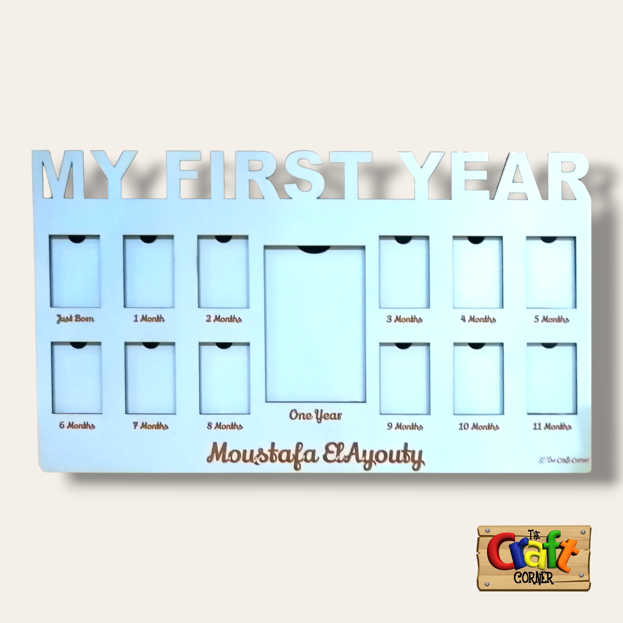 Baby First Year frame (cutout)