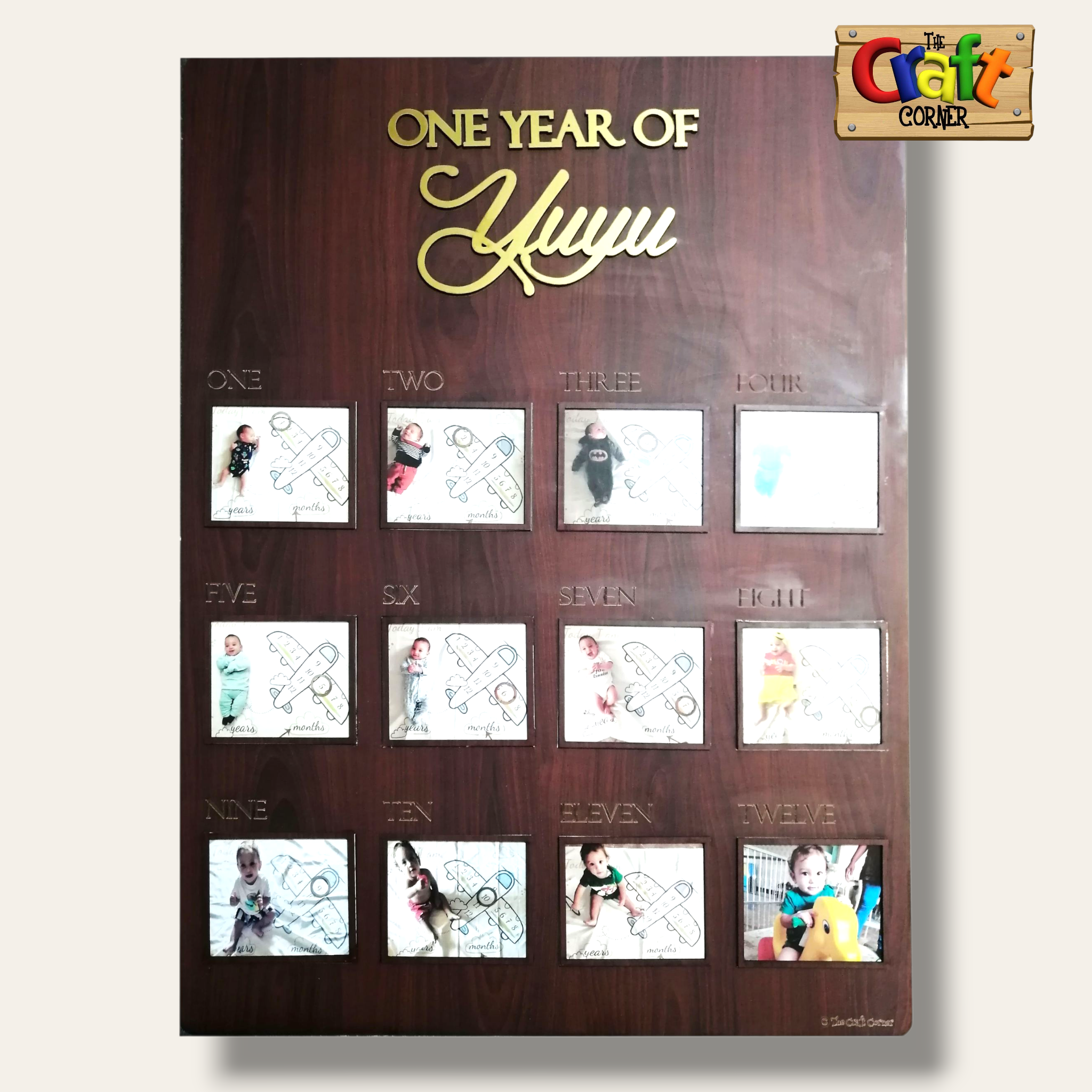Baby "One year of ... " frame