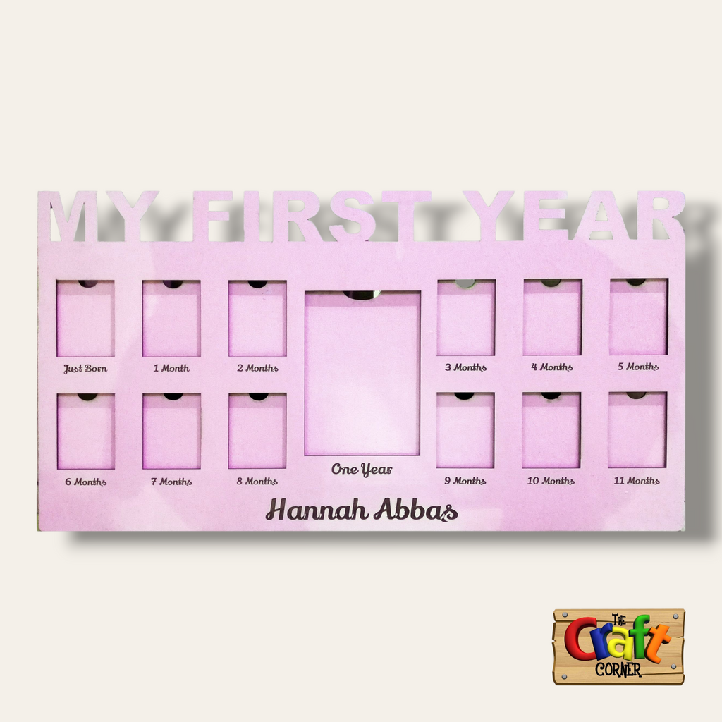 Baby First Year frame (cutout)