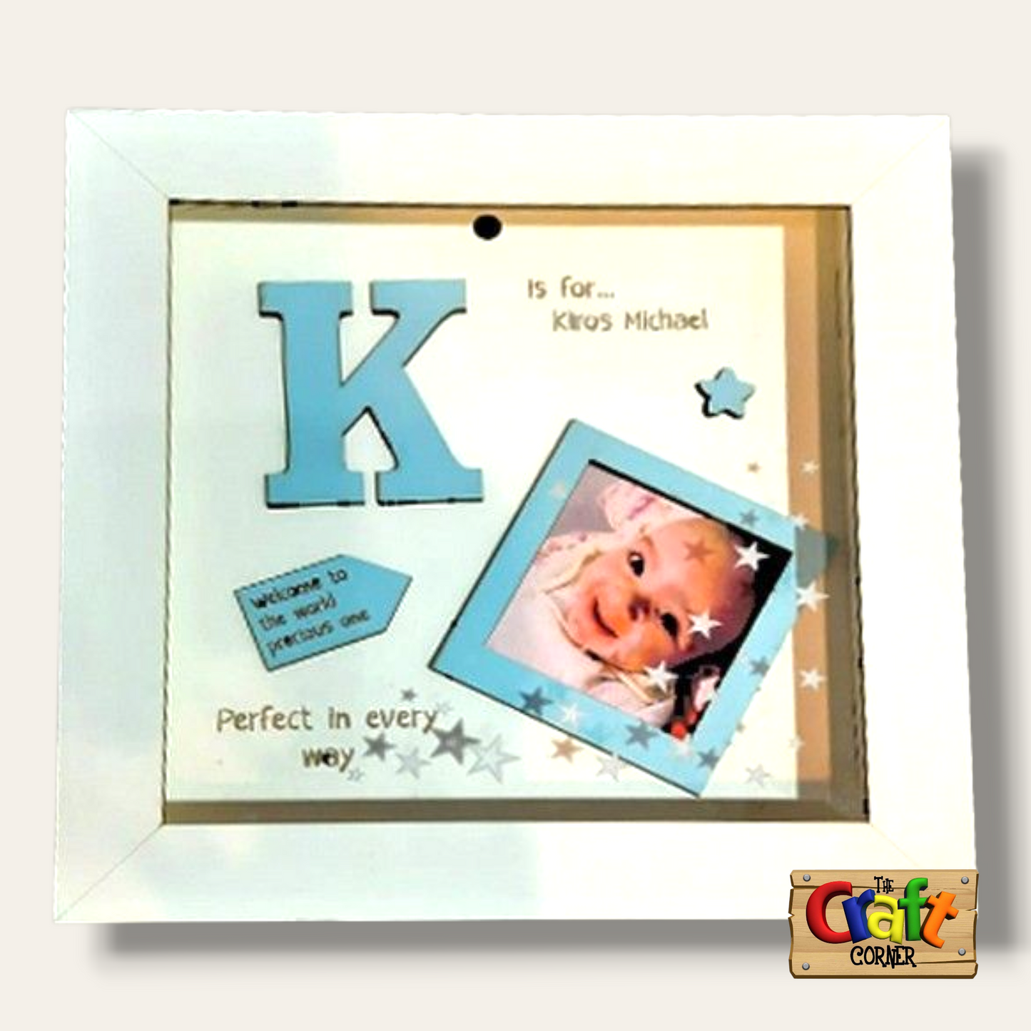 Baby shadow box frame