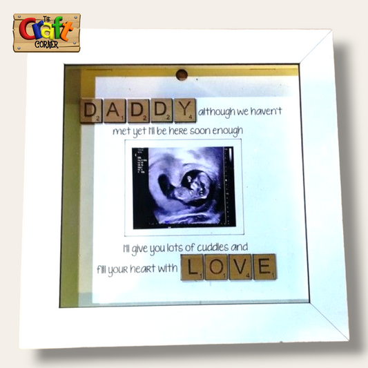 Baby Ultrasound shadow box frame