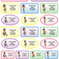 ""Caricature personalized (Girls) Labels"