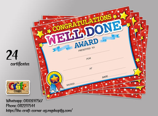 Well done Award