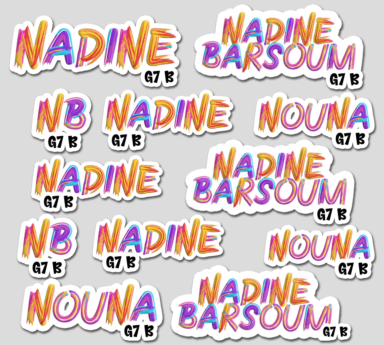 ""Name Cutout Chromatix"