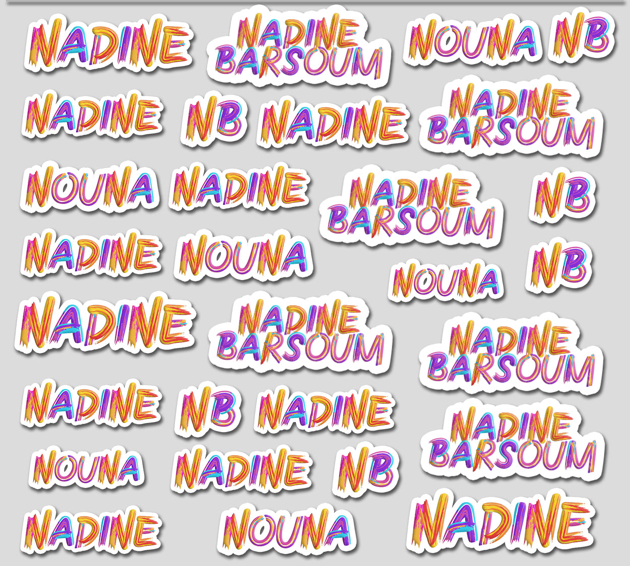 ""Name Cutout Chromatix"