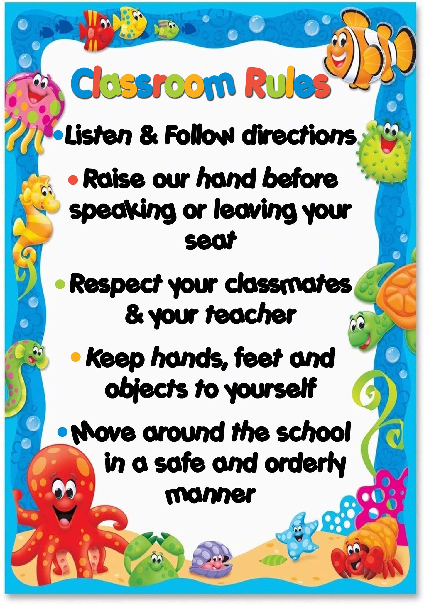 Under the sea Classroom theme