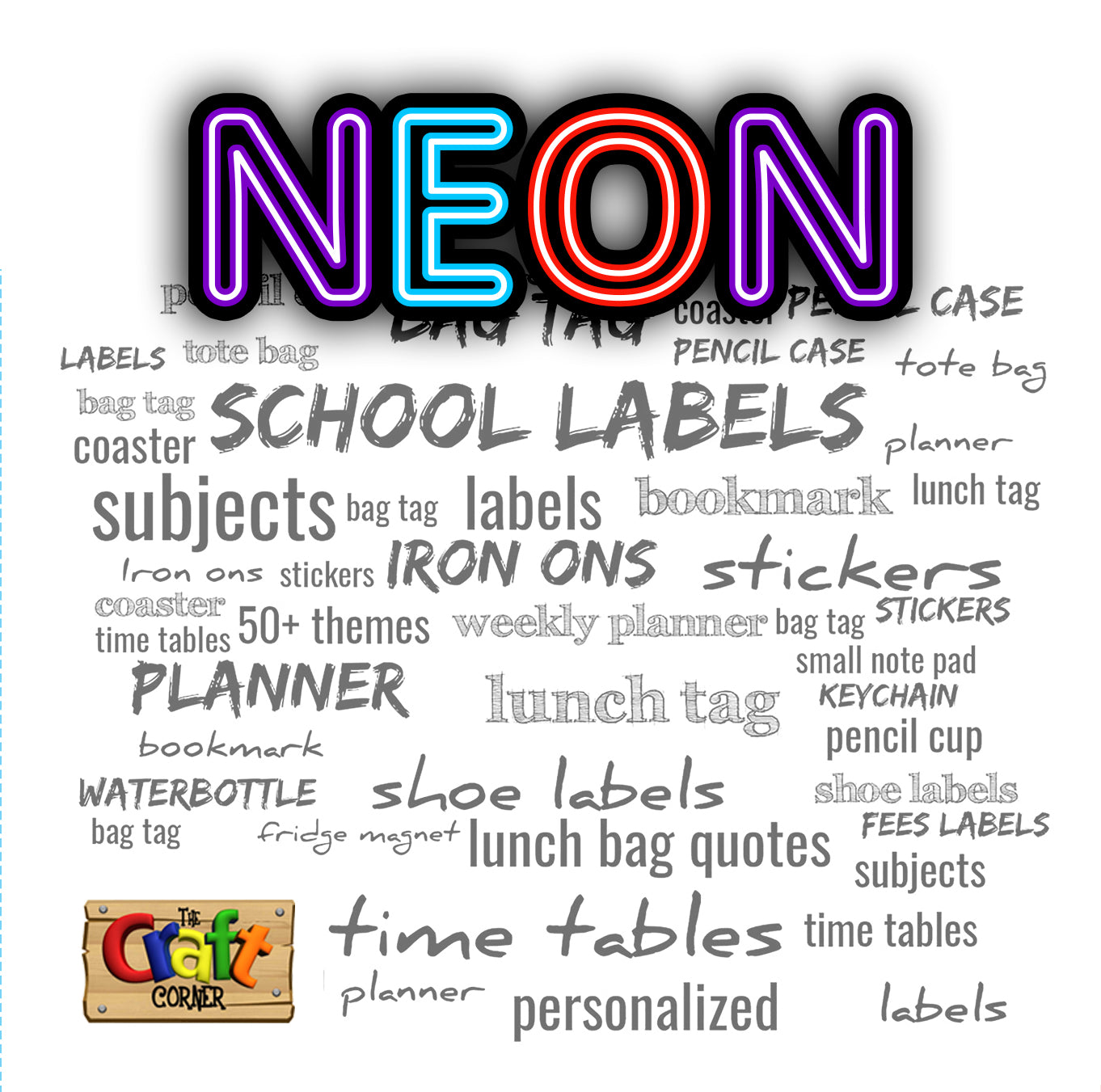 ""Name Cutout Neon"