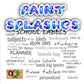 ""Name Cutout Paint Splashes"
