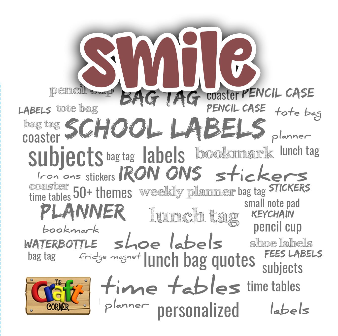 ""Name Cutout Smile"