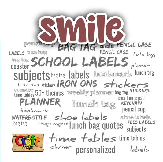 Name Cutout Smile