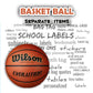 ""Basketball" Separate items